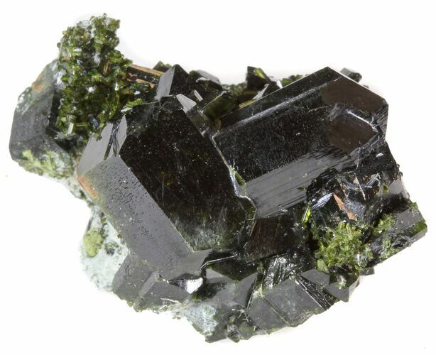 Lustrous Epidote Crystal Cluster - Pakistan #41589